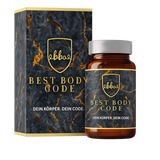 BEST BODY CODE All-in-One Kapseln – freigestellte Produktverpackung und Flasche